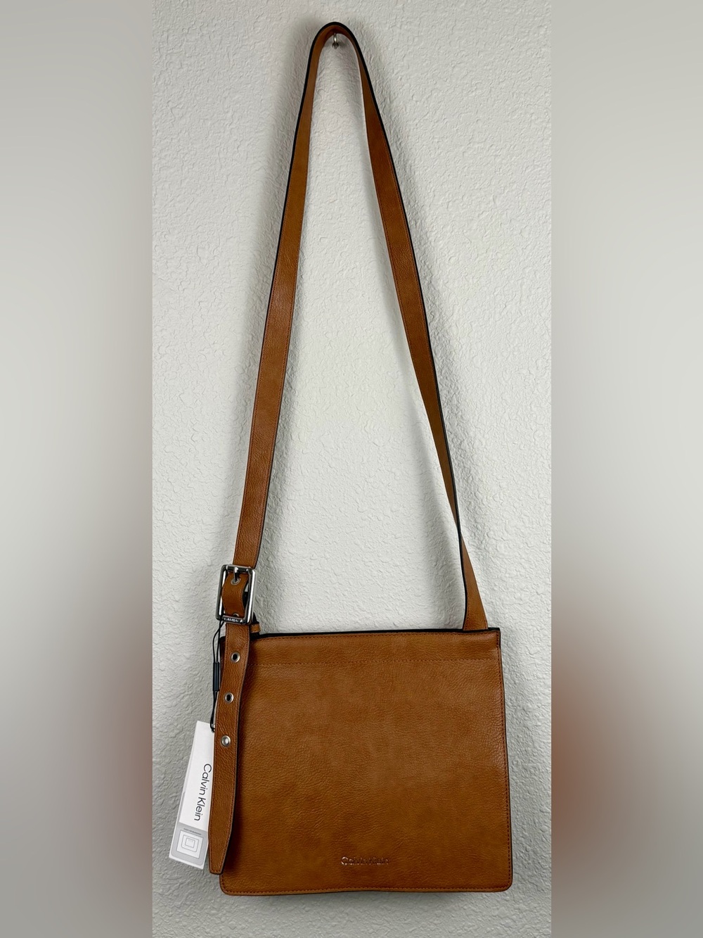 Calvin Klein Havana Novelty Organizational Crossbody Bag Caramel NEW With Tags - Picture 2 of 11